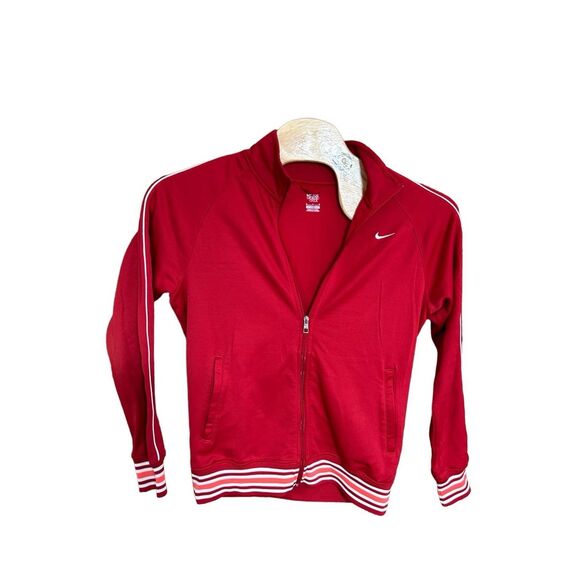 Nike Men's "The Athletic Dept" Red Full Zip Sweatshirt Jacket Medium (M) Retro L - Picture 1 of 5